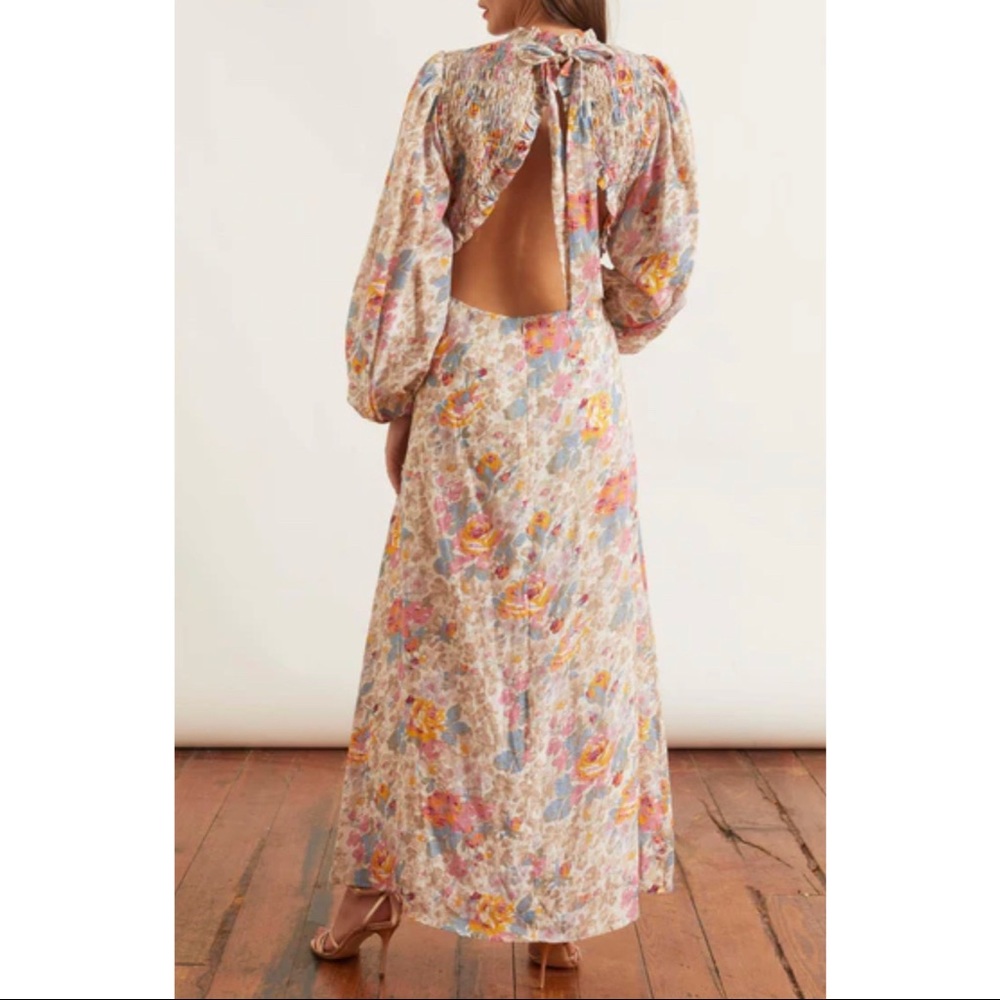 SEA NY Long floral backless dress